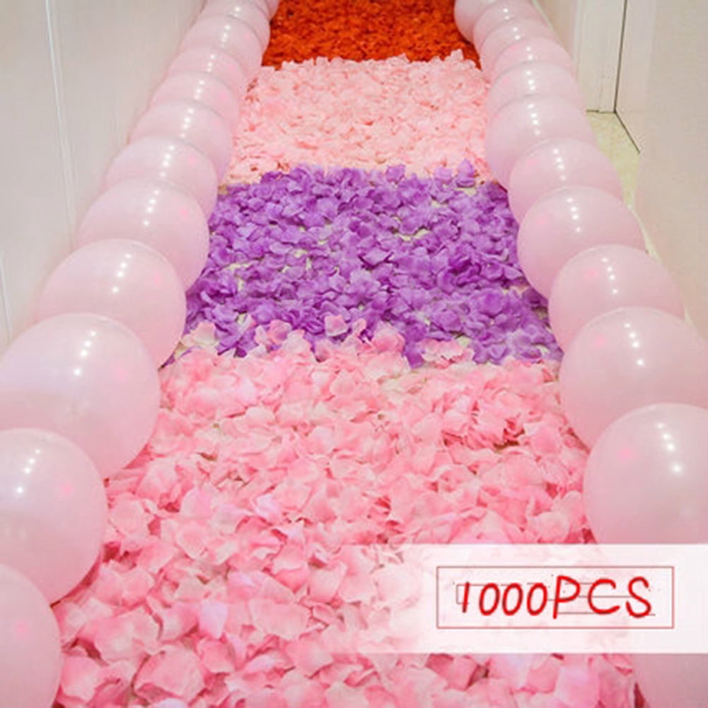 100/1000pcs Simulation Rose Confetti Petals Wedding Party Supplies Decorations 