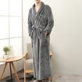 thumbnail image 2 of AnuYalue Classic Towels Bathrobe for men,Luxury Hotel Bathrobe,Cotton Terry Cloth Robe,Long Unisex Thick Plush Robe, 2 of 6