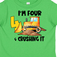 thumbnail image 4 of Inktastic I'm 4 and Crushing It Construction 4th Birthday Boys or Girls Toddler T-Shirt, 4 of 5