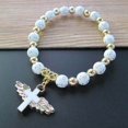 thumbnail image 1 of thinsony Angel Wing Cross Bracelet for 1ST Communion Dedication Goddaughter Godmother, 1 of 8