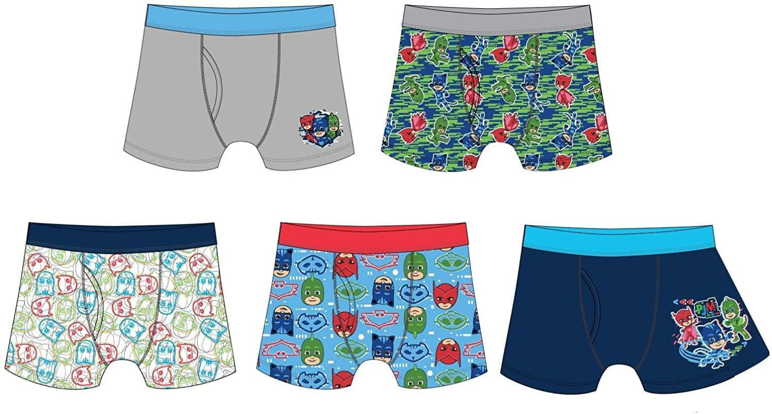 PJ Masks Boys Boxer Briefs 5Pack Gekko Catboy Owlette 4T