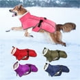 thumbnail image 2 of BAIANNAN Large Dog Jacket Warm Dog Clothes Winter Coat French Bulldog Reflective Dog Cold Weather Coats Pet Snow Jacket, 2 of 6