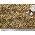 thumbnail image 2 of Soimoi Yellow Poly Georgette Fabric Leopard Animal Skin Print Fabric by the Yard 52 Inch Wide, 2 of 3