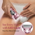 thumbnail image 5 of Skdwakiz Electric Razor for Women, 2-in-1 Womens Electric Razor, Rechargeable Cordless Bikini Trimmer Shaver, IPX7 Waterproof Wet Dry Body Pubic Hair Trimmer, Lady Shaver for Face, Underarm & Legs, 5 of 9