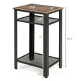 thumbnail image 2 of Costway Table de Chevet Industrielle Haute à 3 Niveaux avec Étagères en Maille, 2 of 10