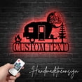 thumbnail image 2 of Handmadetneonsign Custom Camper Van Metal Wall Art LED Light, Wild Camping Metal Sign, Caravan Metal, 2 of 5