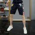 thumbnail image 3 of Pantalones cortos deportivos para hombre, elegantes, a granel, novedosos, sueltos, finos, de verano, para personalizar, ropa de calle con hielo, pantalones cortos para hombre, tallas XL y XXL, 3 of 5