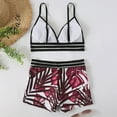 thumbnail image 6 of Bikini Set for Women Tummy Control Leaves Print Swimsuit Swimwear Beachwear 2 Piece Bathing Suit, 6 of 6