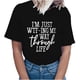 thumbnail image 1 of Camiseta de mujer Camisetas divertidas y lindas Camiseta de manga corta Regalo del día de la madre Blusa con estampado de letras personalizadas Pompotops  hkajfhjk463658, 1 of 1