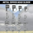 thumbnail image 2 of 120 Pieces Metal Zipper Head Slider,4 Sizes Zipper Bottom Sliders Retainer Insertion Pin,zipper Sto, 2 of 5