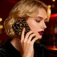 thumbnail image 4 of Phone Case for iPhone 16 Pro, Brown Cheetah Print Leopard Phone Case, Retro Trendy Luxury Shockproof Bumper Protective, Full Camera Lens Anti-Drop Cover for Women Girls, for Gift, Brown, 4 of 8