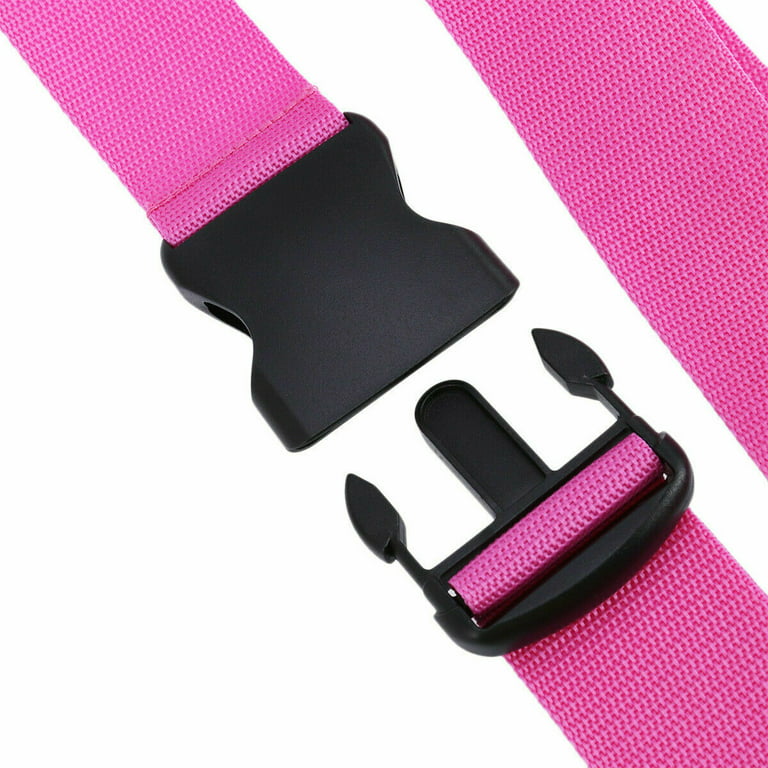 Epicgadget Adjustable Luggage Straps, Durable Heavy Duty Travel Luggage  Strap Suitcase Belt Travel Bag Accessories, Universal Long Cross Travel  Suitcase Packing Belt fit for 20-34 Suitcase (Pink) 