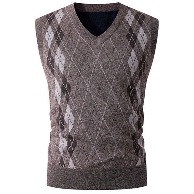 Camiseta sin mangas con cuello en V para hombre, de color liso, de punto, con cuello redondo, elástica, de poliéster