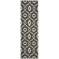 thumbnail image 2 of Safavieh Dhurries Guliana Geometric Wool Runner Rug, Charcoal/Ivory, 2'6" x 8', 2 of 10