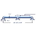 thumbnail image 2 of ARC GB1920-WH Heavy Duty 24" Grab Bar, Available in Various Colors, 2 of 2