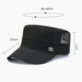 thumbnail image 5 of Sport Cap Mesh Hole Solid Color Flat Top Peaked Hat for Women Girls, 5 of 7