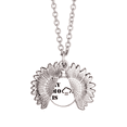 thumbnail image 1 of Collier Pendentif Médaillon Mode Art Déco Triste Humeur Pluie, 1 of 3