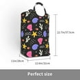 thumbnail image 3 of YFYANG 50L Foldable Laundry Hamper, Waterproof Oxford Fabric Shell Starfish Pattern Laundry Bag Laundry Baskets, 3 of 6
