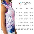 thumbnail image 5 of Yatta Golf Womens Standout Performance Sleeveless V-Neck Golf Polo Shirt (Purplicious, X-Small), 5 of 5