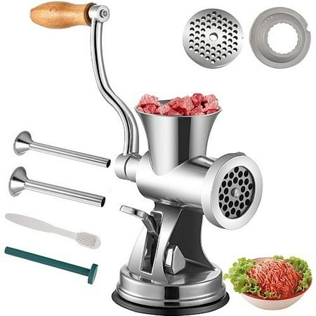 

Meat Kitchen Tool 304 Stainless Steel Hand Operated Meat Multifunctional Crank Sausage Maker for Household for Beef Chicken Pepper Mushroom Coffee