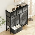 thumbnail image 3 of ZUNMOS Fabric Dresser for Bedroom 9 Drawer, Grey, 3 of 8