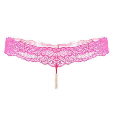 Yuhangmm Solid Color Sexy Lace T Shirt Pearl Massage Underwear Women s Transparent And Playful Thong plus Size Leather Lingerie for Women 4x