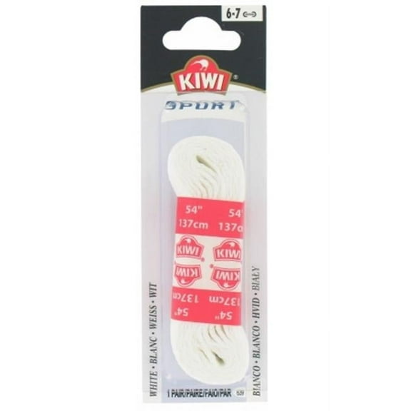 Kiwi 54in. White Sport Shoe Laces   - Pack of 3