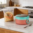 thumbnail image 3 of zhangmingg Microwave Safe Instant Soup Bowl with Leakproof Lid and Integrated Spoon Compact Portable Design for Home Dorm Use, 3 of 5
