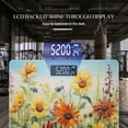 thumbnail image 3 of High Precision Body Weight Scale Smart Bathroom Scales with Large LCD Display(400lbs),Decorative for Bedroom-Field Full Of Colorful Wild Flowers, 3 of 4