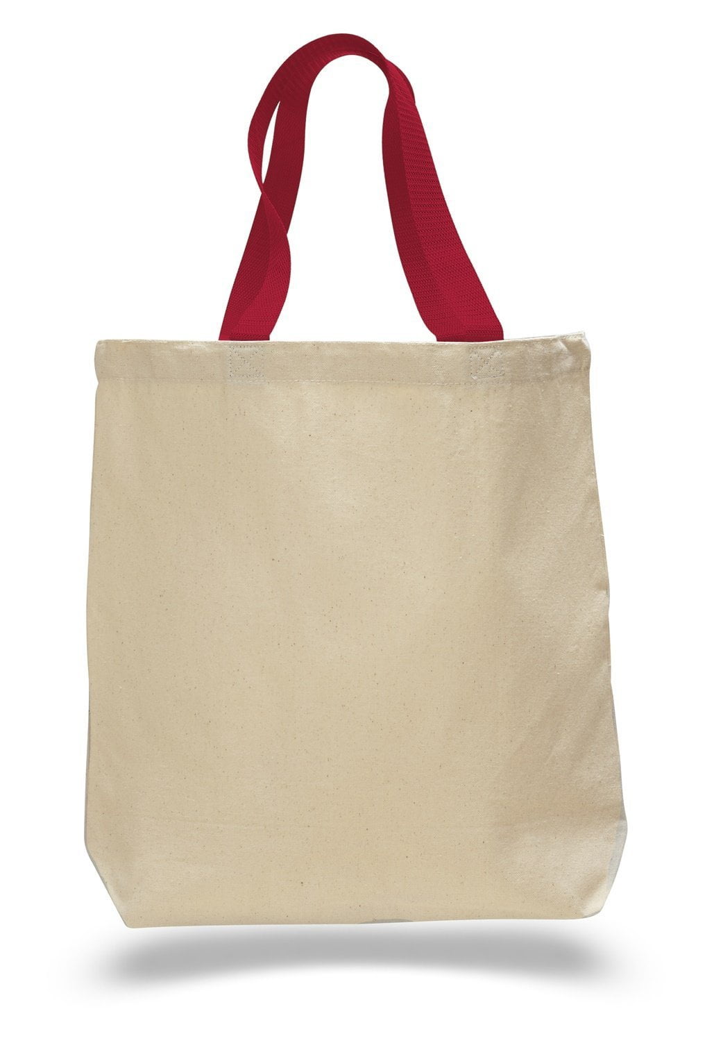 TBF - Canvas Tote Bag W/Color Handles Art Craft Blank Tote - 0 - 0
