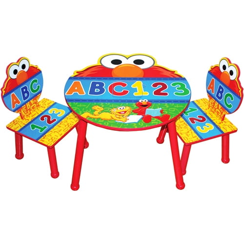 Sesame Street Elmo Table and Chair Set with Storage