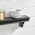 thumbnail image 4 of Danya B. Decorative 24" Floating Wall Décor Display Ledge Shelves – (Set of 2) - Black, 4 of 11