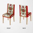 thumbnail image 5 of 6PCS Christmas Dining Chair Covers,Christmas Ribbon Stretch Removable Washable Slipcover Chair Protector for Dining Room Home Decor, 5 of 6