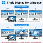 USB C Docking Station Dual Monitor Laptop Docking Station with HDMI,Charging,Ethernet,SD/TF,DP,Audio