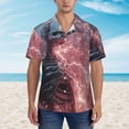 thumbnail image 4 of Goofa Electric Skeleton Surrealism Hawaiian Shirt for Men, Unisex Summer Beach Casual Short Sleeve Button Down Shirts,Aloha Tropical Floral print shirt-Large, 4 of 9
