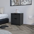 thumbnail image 6 of Miekor Furniture Nightstand Gandu, Two Drawers, Black Wengue Finish 122834, 6 of 7