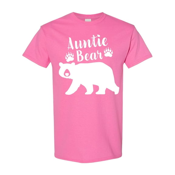 Inktastic Auntie Bear in White T-Shirt