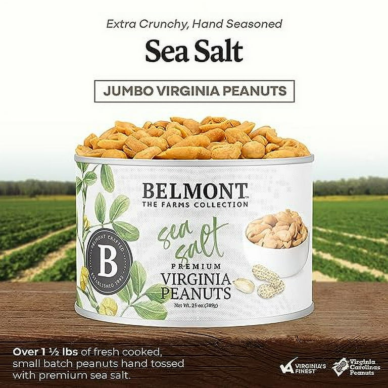 Belmont Peanuts Sea Salt Virginia Peanuts, Extra Large, 25oz