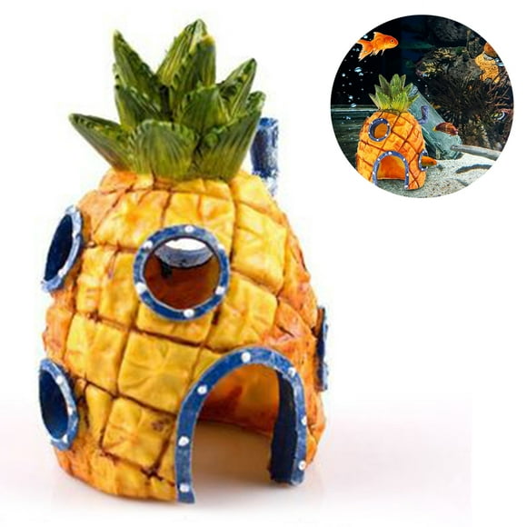 Spongebob Fish Tank Swings Aquarium Accessories Model Swing Slots Decoration Pineapple House 1 Piece