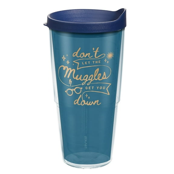 Tervis Harry Potter Don't Let Muggles Get You Down Made in USA Double Walled Insulated Travel Tumbler, Classic 24oz