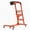 Pure orange, variant on 400 lb Topside Engine Creeper - Adjustable Height 48-76 in - Collapsible Over-Engine Rolling Platform with Padded Deck, 5 Swivel Casters & 4 Locking Brake Wheels for Trucks - Pure Orange