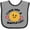 Heather and Black, variant on Inktastic I Love You a Waffle Lot with Cute Happy Waffle Boys or Girls Baby Bib