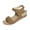 Khaki, variant on Womens Studded Platform Sandals Women's Fashion Casual Versatile Buckle Metal Spring And Summer New Fashion Sandals Khaki Women Sandal