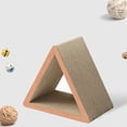 thumbnail image 4 of Triangular Cat Scratcher Cardboard Cat Scratching Pad No Mess Corrugated Cat Scratcher for Indoor Cats Multi Angle Durable Pet Toy One Pack, 4 of 5