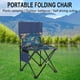 thumbnail image 5 of Silla de camping al aire libre: Almohadilla de tela, ahorro de espacio, plegable, resistente a la oxidación, tamaño grande, 5 of 9