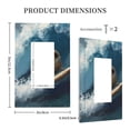 thumbnail image 3 of KLL Surfing Guinea Pig Pattern Electrical Outlet Covers, 3" x 5" 1 Pack Electric Receptacle Plug Covers for Decorator Receptacle Outlet & Switch-Style U, 3 of 6