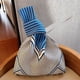 thumbnail image 2 of Bolso de mujer de punto de gran capacidad 2024 nuevo bolso de mujer bolso de mano de moda diseño simple bolso pequeño café azul, 2 of 4