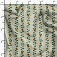 thumbnail image 2 of Soimoi Pure Silk White Fabric By the Yard - 42 Inch Wide - Florals, Leaves Print Fabric - Elegant & Beautiful Patterns for Fashion and Home Decor Printed Fabric, 2 of 6