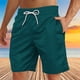 thumbnail image 1 of pstuiky Pantalones cortos para hombre, Pantalones cortos de playa informales con cordón y estampado del Día de la Independencia para hombre con bolsillo Pantalones cortos cargo, 1 of 4