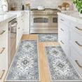 thumbnail image 6 of Boho Kitchen Rugs Sets of 3 Farmhouse Kitchen Runner Rugs and Mats Non Skid Washable Kitchen Mats for Floor Cushioned Waterproof Kitchen Floor Mat Laundry Room Area Rug Runner Carpet, 6 of 6